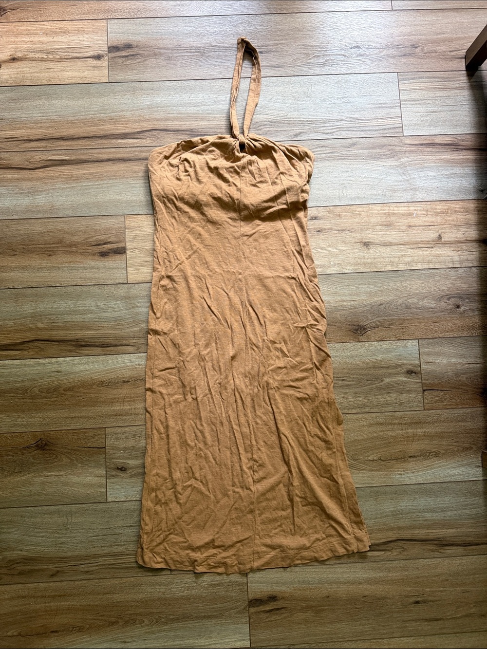 LOFT Halter Maxi Dress in Burnt Orange